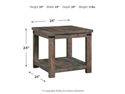 Square End Table/Hollum T466-2