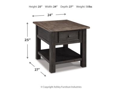 Tyler Creek Rectangle End Table - T736-3