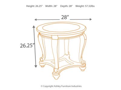 Round End Table/Norcastle T499-6