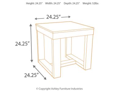 Watson Square End Table - T481-2