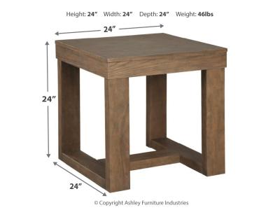 Square End Table/Cariton/Gray T471-2