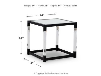 Square End Table/Nallynx T197-2