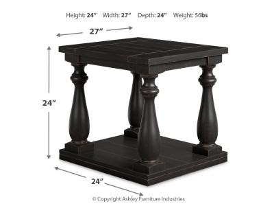 Rectangular End Table/Mallacar T880-3