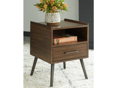 Square End Table/Calmoni/Brown T916-2