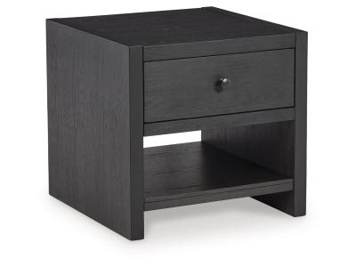 Square End Table/Foyland/Black T989-2