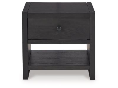 Square End Table/Foyland/Black T989-2