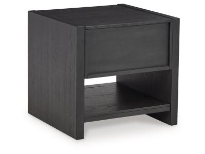 Square End Table/Foyland/Black T989-2