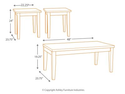 Occasional Table Set (3/CN) T204-13