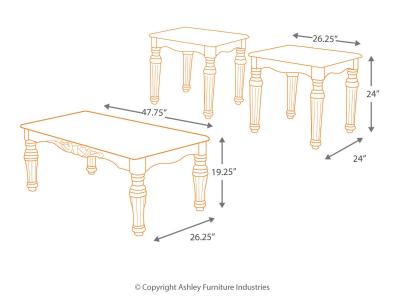 Occasional Table Set (3/CN) T533-13