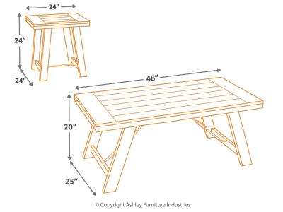 Noorbrook Table (Set of 3) T351-13