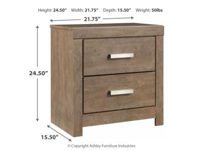 Two Drawer Night Stand B070-92