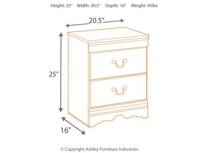 Two Drawer Night Stand B128-92