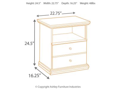 One Drawer Night Stand/Maribel B138-91