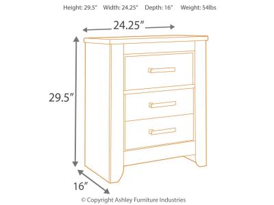 Zelen Two Drawer Nightstand - B248-92