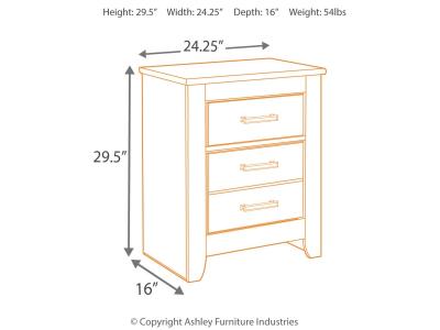 Two Drawer Night Stand B249-92