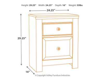 Two Drawer Night Stand B181-92