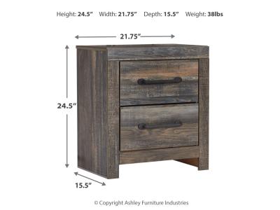 Two Drawer Night Stand/Drystan B211-92