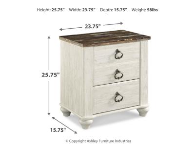 Two Drawer Night Stand B267-92