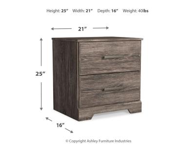 Two Drawer Night Stand B2587-92