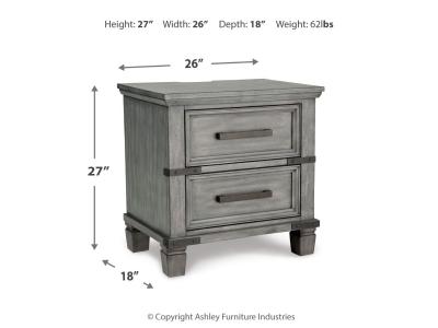 Two Drawer Night Stand B772-92