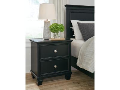 Two Drawer Night Stand/Lanolee B687-92