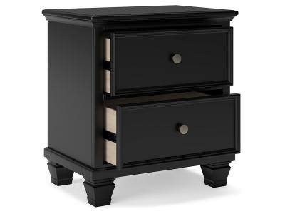 Two Drawer Night Stand/Lanolee B687-92