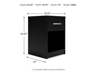 One Drawer Night Stand/Finch EB3392-291