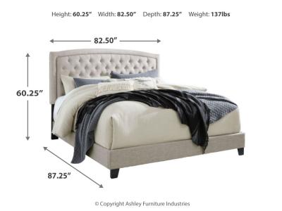 King Upholstered Bed/Jerary B090-782