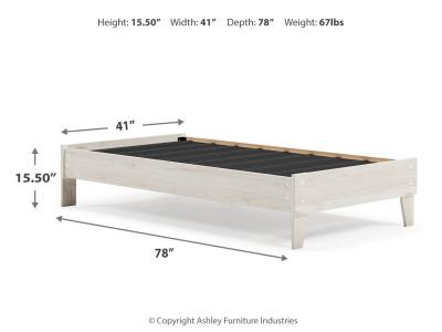 Twin Platform Bed/Socalle EB1864-111