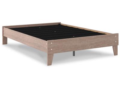 Full Platform Bed/Flannia/Gray EB2520-112