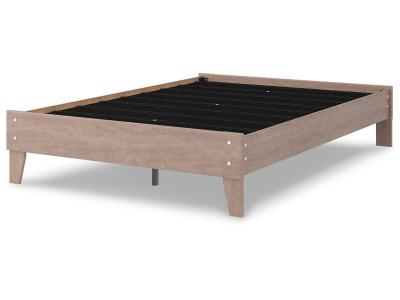 Full Platform Bed/Flannia/Gray EB2520-112