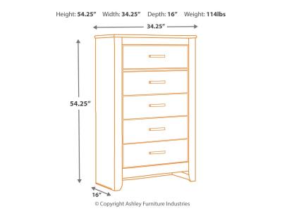 Five Drawer Chest/Brinxton B249-46