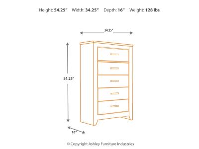 Five Drawer Chest/Zelen B248-46