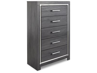 Five Drawer Chest/Lodanna/Gray B214-46