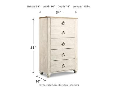 Five Drawer Chest/Willowton B267-46