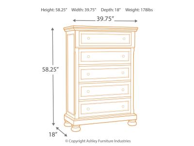 Five Drawer Chest/Flynnter B719-46