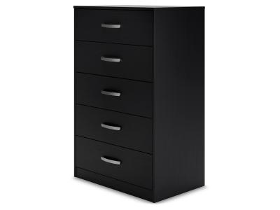 Five Drawer Chest/Finch/Black EB3392-245