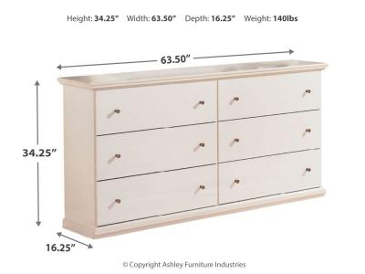 Six Drawer Dresser B139-31