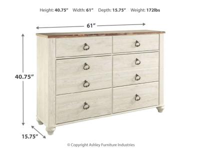 Six Drawer Dresser/Willowton B267-31