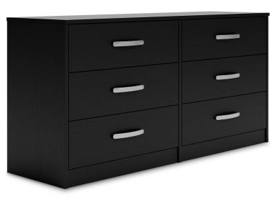 Six Drawer Dresser/Finch/Black EB3392-231