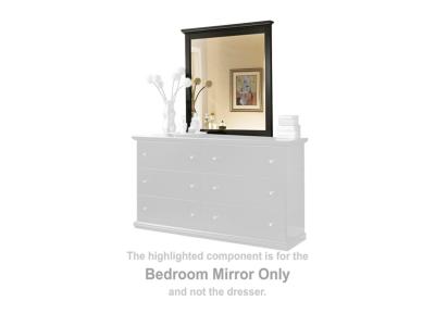 Bedroom Mirror/Maribel/Black B138-36