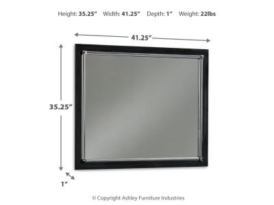 Bedroom Mirror/Kaydell/Black B1420-36