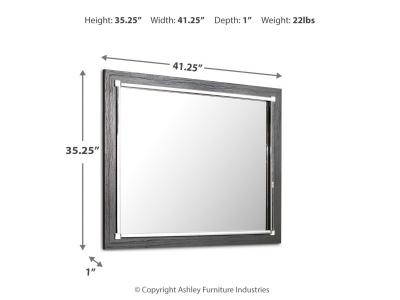 Bedroom Mirror/Lodanna/Gray B214-36