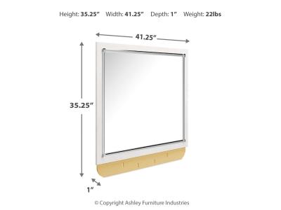 Bedroom Mirror/Altyra/White B2640-36