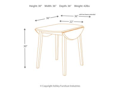 Hammis Dining Drop Leaf Extendable Table - D310-15