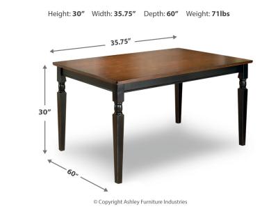 Rectangular Dining Room Table D580-25