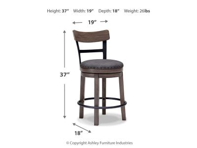 UPH Swivel Barstool (1/CN) D388-224