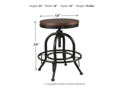 Swivel Barstool (2/CN) D546-224