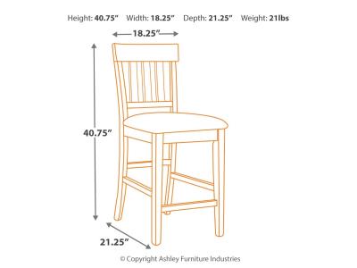 Upholstered Barstool (2/CN) D594-124