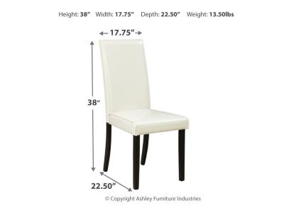 Kimonte Dining Side Chair in Ivory - D250-01